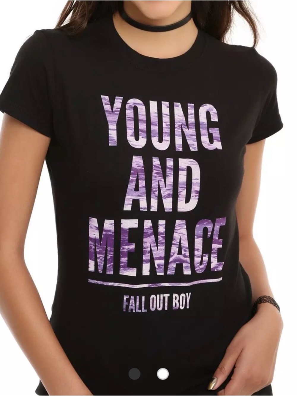 Fall Out Boy Young and Menace fitted tee band t shirt small/ medium